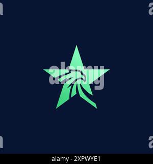 Star Eagle Logo vector Illustration Stock Vector
