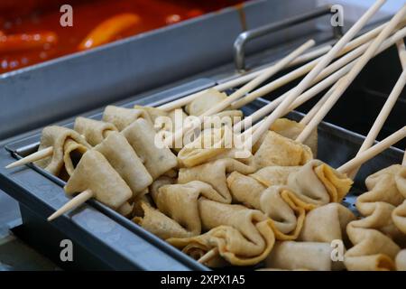 Fish cake, one of the representative street foods in Korea Stock Photo