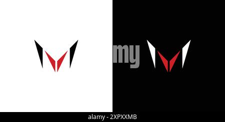 Modern and sophisticated letter M initials logo design Stock Vector