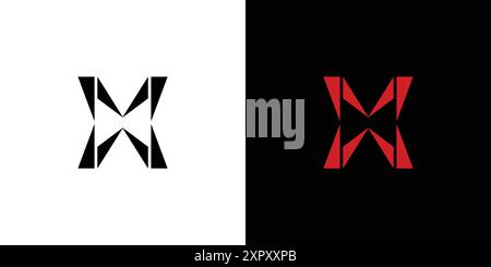 Modern and Unique letter MW initials logo design Stock Vector