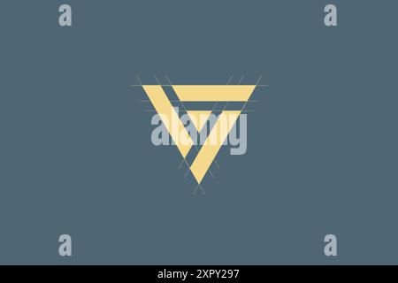 Triangle logo icon design. Vector illustration Stock Vector