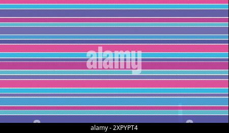 Abstract simple pop art style bright background with pink, blue and purple stripes. Colored background with polka pattern. Vector illustration Stock Vector