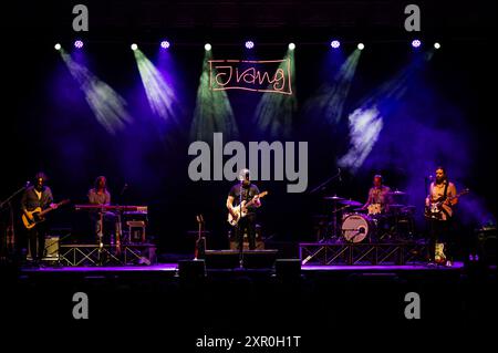 7th August 2024, San Vito al Tagliamento, Italy. Filippo Graziani performs last night in San Vito al Tagliamento ( Italy) Credit: Denis Ulliana/Alamy Live News Stock Photo