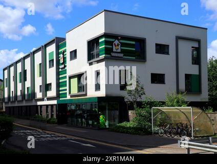 Ronald McDonald House Charities building. University Hospital of Wales, Heath Hospital, Cardiff and Vale University Health Board. Taken August 2024 Stock Photo