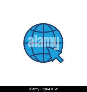 Web icon vector. go to web icon. web click icon Stock Vector