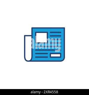 Newspaper icon vector. news paper vector sign Stock Vector