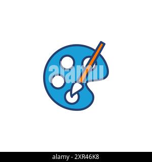 Paint icon vector. paint brush icon vector. paint roller icon vector Stock Vector