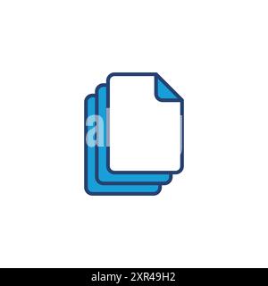 Document icon vector. Paper icon. File Icon Stock Vector