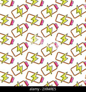 Charge icon Pattern background Vector Stock Vector