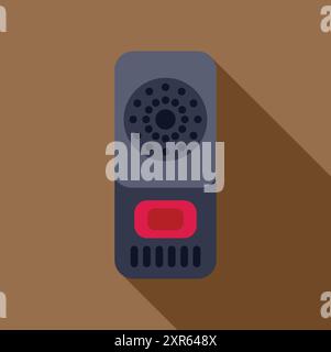 Electronic pest control device emitting high frequency ultrasonic sound waves Stock Vector
