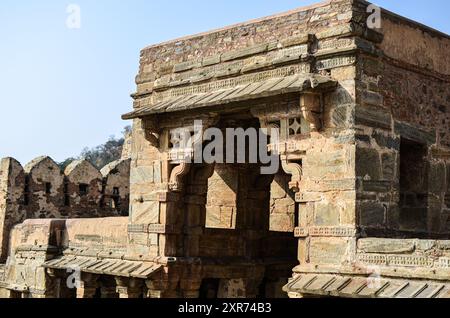 A section of the Kumbalgarh Fort in Udaipur, Rajasthan, India Stock Photo