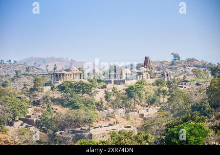 A section of the Kumbalgarh Fort in Udaipur, Rajasthan, India Stock Photo