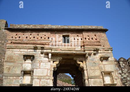 A section of the Kumbalgarh Fort in Udaipur, Rajasthan, India Stock Photo