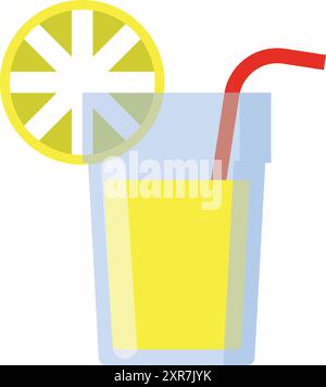 Get hold on this amazing icon of lemonade in editable style, summer drink Stock Vector