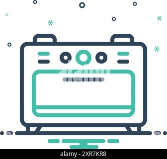 Icon for oven, kitchen Stock Vector