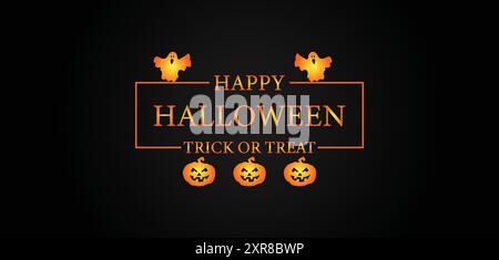 Happy Halloween Text Design for a Fun Holiday Stock Vector