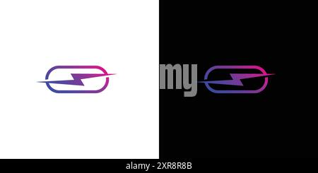 Modern and unique energy box logo design Stock Vector