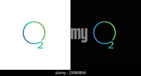 The oxygen logo design is simple and modern Stock Vector