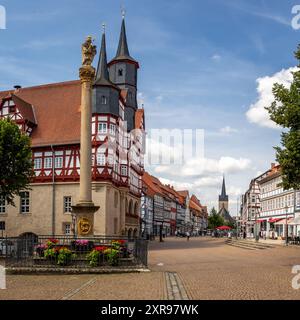 Historic town hall of Duderstadt Stock Photo