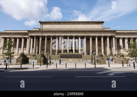 A General view (GV) of St George's Hall in Liverpool, Britain.  Image shot on 3rd Aug 2024.  © Belinda Jiao   jiao.bilin@gmail.com 07598931257 https:/ Stock Photo