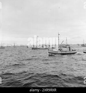 Current 08-1951: The adventure in Lofoten. About 5,000 boats with 20-25,000 fishermen hunt the skrein during the high season in Lofoten, the center of the world's largest cod fishery. Lofoten fishing. Photo: Sverre A. Børretzen / Aktuell / NTB ***Photo is not image processed***     This image text is auto translated   This image text is auto translated Stock Photo