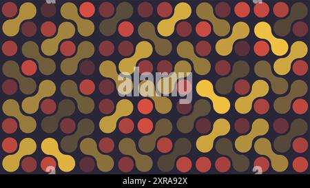 Abstract Colorful Geometric Mosaic Background Design, Metaballs and Circles Pattern in Editable Vector Format Stock Vector