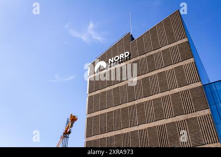 Vilnius, Lithuania - May 27, 2024. Nord security building In Vilnius. Nord security is a NordVPN service provider. Stock Photo