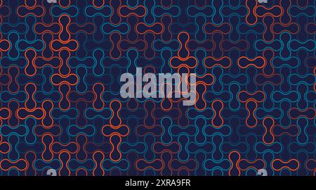 Abstract Geometric Mosaic Background Design, Metaballs Pattern in Editable Vector Format Stock Vector