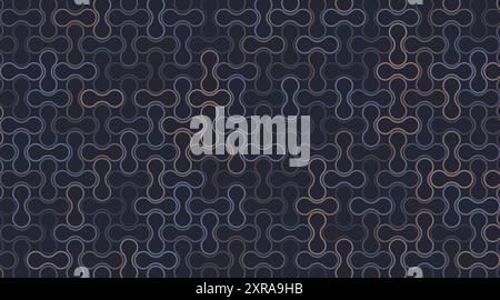 Abstract Geometric Mosaic Background Design, Metaballs Pattern in Editable Vector Format Stock Vector