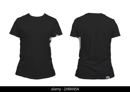 Blank black shirt template best sale