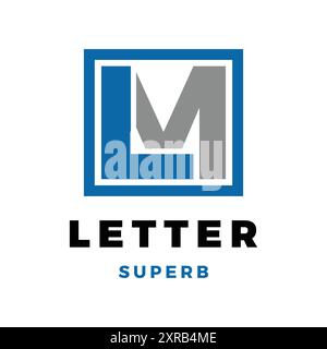 Initial Letter LM Icon Logo Design Template Stock Vector