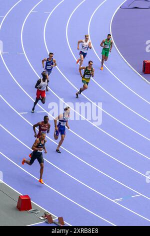 Saint Denis, France, 9th August, 2024. Athletics - Men's 800m Semi-Final - Jacques Julien / Alamy Live News Stock Photo