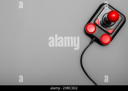 Classic retro gaming joystick controller isolated Stock Photo