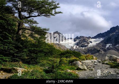 Cerro Martial, Ushuaia, Tierra del Fuego, Argentina Stock Photo