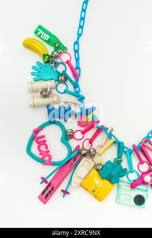 Woodbridge, New Jersey - August 9, 2024: A fashion staple for the 1980s