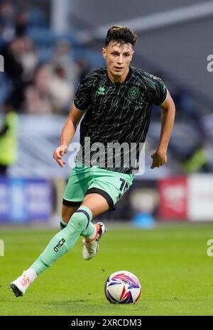 Sheffield United's Anel Ahmedhodzic during the Sky Bet Championship match at Deepdale, Preston. Picture date: Friday August 9, 2024. Stock Photo