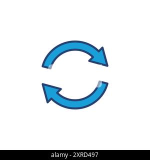 Refresh icon vector. Reload icon vector. Update icon. Stock Vector