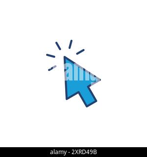 Click icon vector. pointer arrow icon. cursor icon vector Stock Vector