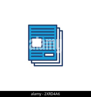 Newspaper icon vector. news paper vector sign Stock Vector