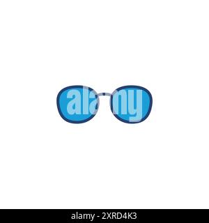 Glasses icon vector. Glasses vector icon Stock Vector