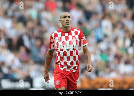 Newcastle Upon Tyne, UK. 9th Aug, 2024. Girona's Oriol Romeu during the Pre Season Friendly match at St. James' Park, Newcastle Upon Tyne. Picture credit should read: Scott Heppell/Sportimage Credit: Sportimage Ltd/Alamy Live News Stock Photo