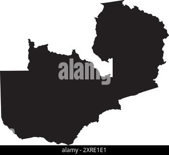 zambia map icon illustration element design Stock Vector