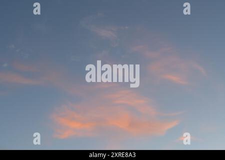 Low angle view to sky with clouds Stock Photo