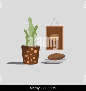 Food Lifestyle A Fusion of Nature and Deliciousness Stock Vector