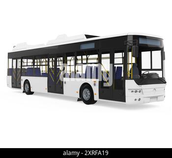 City Bus Isolated Stock Photo