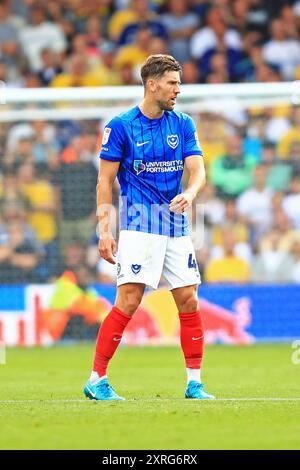 Leeds, UK. 10th Aug, 2024. Portsmouth forward Callum Lang (49) during the Leeds United FC v Portsmouth FC sky bet EFL Championship match at Elland Road, Leeds, England, United Kingdom on 10 August 2024 Credit: Every Second Media/Alamy Live News Stock Photo