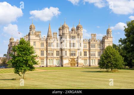 Burghley House Lincolnshire - Burghley House in Burghley park estate grounds near Stamford Lincolnshire England UK GB Europe Stock Photo