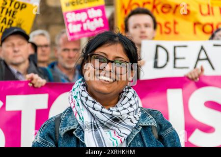 Paisley Watermill Anti Racism Rally august 9th 2024 Stock Photo