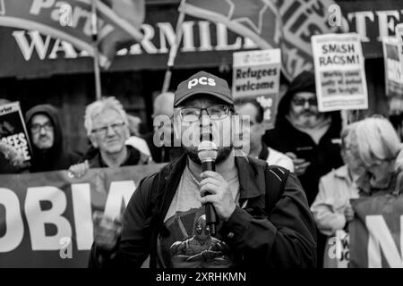 Paisley Watermill Anti Racism Rally august 9th 2024 Stock Photo