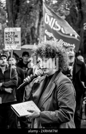 Paisley Watermill Anti Racism Rally august 9th 2024 Stock Photo